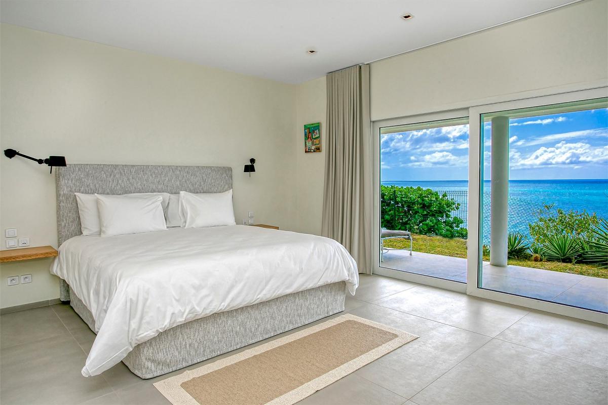 Luxury Villa Rental St Martin - Bedroom sea view 3